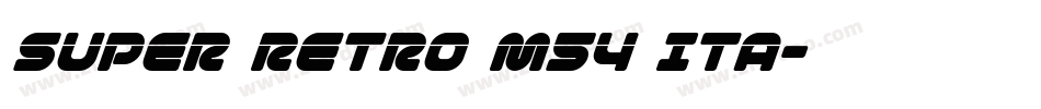 Super Retro M54 Ita字体转换